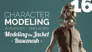Character Modeling in Blender - 16 Modeling the Jacket: Basemesh