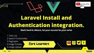 01.  Laravel and Auth Ui Package Install