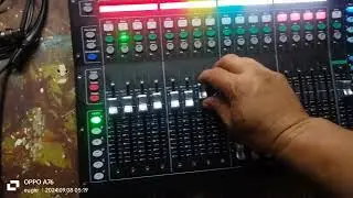 operation of digital mixer @pup theater Allen and Heath sq5