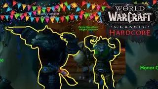 LVL 60 HC!!! DEATH AND NEAR DEATHS!! Duo HC Classic WoW, Druid + Shammy