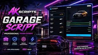 AK-Scripts Garages V2 for FiveM | Garage system with admin panel [ ESX & QBCore ]