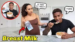 I PUT HER BREAST MILK IN MY CEREAL TO SEE IF SHE NOTICES..*HILARIOUS*