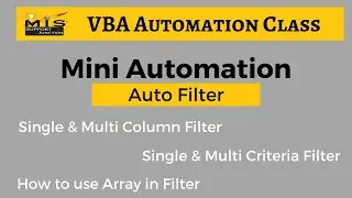 VBA Macro Filter | VBA Auto Filter | Auto Filter in Excel VBA | 