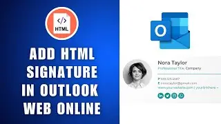 How to setup HTML Signature on Outlook Web App 2026 | Add Signature in Outlook Web