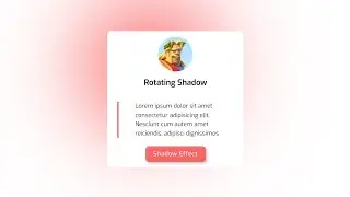 Rotating Shadow Animation in Background | HTML And CSS