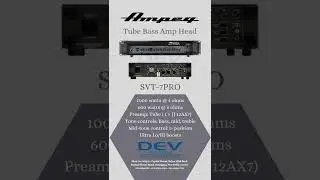 #shorts Ampeg-SVT-7PRO Tube Bass Amp Head