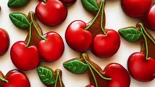 Cherry season 🍒 Cherry cookies 🍒