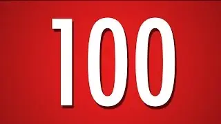 100 Second Countdown Timer - Red Background