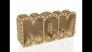 Dia madres pack 3 vectores corte laser