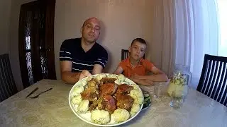 Гусь тушеный кусочками с медом//Простой и вкусный рецепт