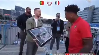 IShowSpeed Gets Gifted Ronaldo’s Signature Cleats During Uefa Euro 2024 😲🇵🇹