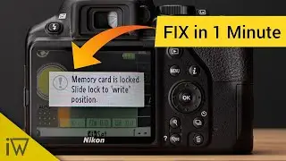 Memory card is locked Nikon D3500 Problem Fixed 😉