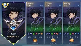 WHEN TOP 1 GLOBAL JULIAN PLAY IN MCL!! (Auto Champion?) MLBB