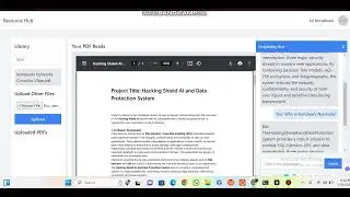 Resource Hub Project: Your All-in-One Ai Academic Companion