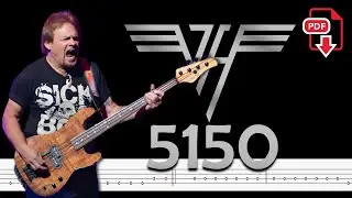 Van Halen - 5150 (🔴Bass Tabs | Notation) 