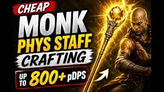 Cheap Monk Phys Staff Crafting (up to 800+ pDPS) - Hollow Form - (PoE 2 0.5: Runes of Aldur)
