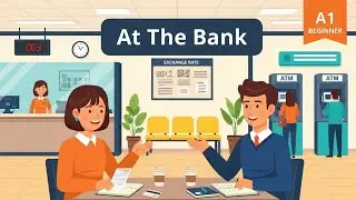 At the bank English conversation 🏦 English in Daily Life | Bank Vocabulary