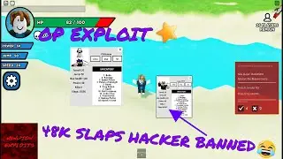Catching and BANNING toxic hackers in slap royale with EXPLOITS... [50K SLAPS HACKER]