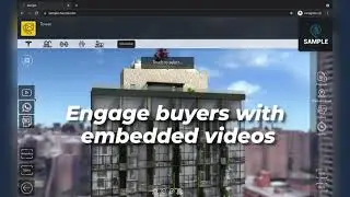 Engage buyers with embedded videos - 3D Interactive platform