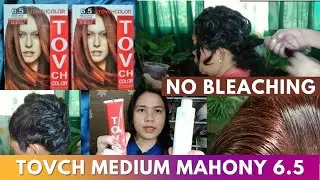 NO BLEACHING!!! DYEING MY MOM'S HAIR MEDIUM MAHOGANY  USING TOVCH HAIR COLOR