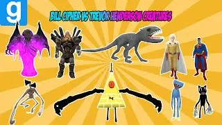 BILL CIPHER VS TREVOR HENDERSON CREATURES- Garry's Mod Sandbox