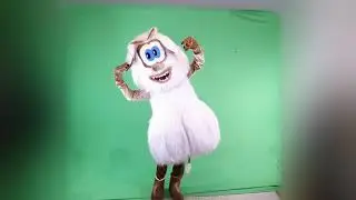 Буба на зелёном фоне, футаж, хромакей | footage| hromakey| чударики
