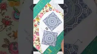 Sewing Hacks - Coaster as pattern weight 