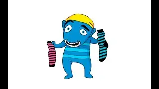 How to draw Hihish from the Sock Thieves