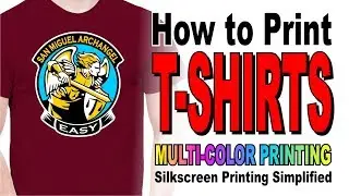 How to Print T-shirts  - (Screen Printing)
