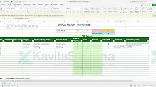 How to Claim 9 FREE PDUs in 2 Minutes | PMP® Renewal Tracker Tool by Kavita Sharma