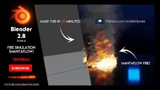 Blender 2.8 | How to make a Fire and smoke Tornado | Mantaflow Simulation | TUTORIAL