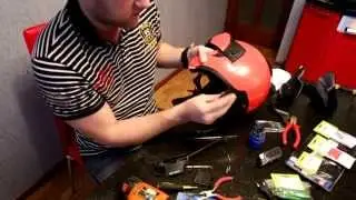 Установка ScalaRider в шлем BMW System 6 Evo