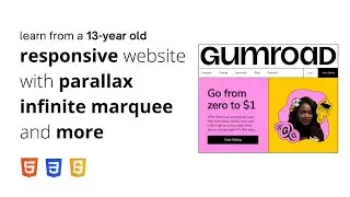 Build a responsive website in HTML, CSS, and JS | Parallax Animations, Infinite Marquee, and more