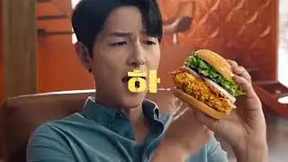 Реклама с участием Сон Джун Ки💕 реклама бургер 🍔🧀 это как дорама а не реклама 😅🥰