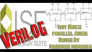Test Bench of Parallel Adder Using Full Adder And Half Adder In Verilog
