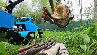 Новый манипулятор для RC Урал 8х8 и котики