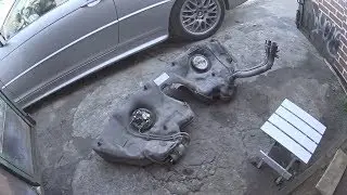 Снятие и установка бензобака на Mercedes w203