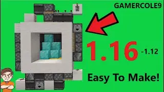 (WORKING 1.16) How To Make The Smallest/Fastest 3x3 Spiral Piston Door In Minecraft (JAVA ONLY)