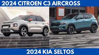 New 2024 Citroen C3 Aircross Vs. 2024 Kia Seltos Comparison Review