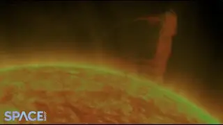 Huge 'tornado' on sun churns for days in epic time-lapse from space