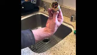 Moen water faucet - 5 minute hot water flow repair.