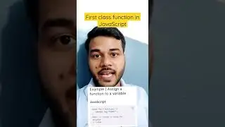 first class function JavaScript | what is first class function in JavaScript