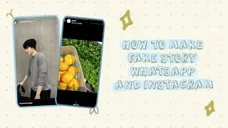 cara membuat fake story instagram && whatsapp 💌