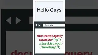 How to remove & add HTML classes with JavaScript 