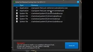 Hydra Tool Detected cracks tool error how to fix