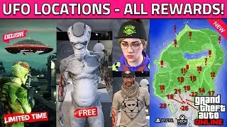 GTA 5 Online All UFO Locations 2025 Map! Rewards & Unlocks! UFO Abduct, Alien Outfit Location Today