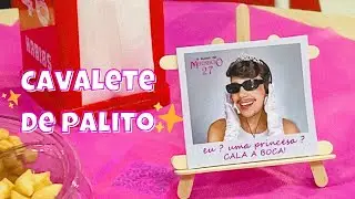 Como fazer mini cavalete com palito de sorvete ✨