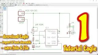 Menggambar skematik dan menyimpan foto atau file mentah - Tutorial Eagle