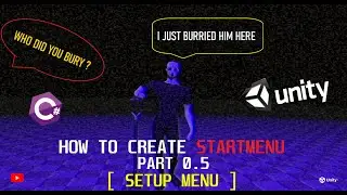 Create Start Menu In UNITY 3D Part 0.5 ( Set up Menu ) #tutorial  #unity  #unity3d