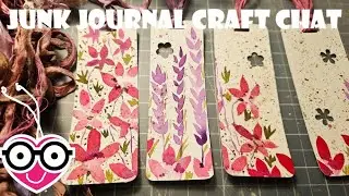 Beginner friendly Watercolor Bookmarks for JUNK JOURNaLS! Junk Journal Craft Chat! Contest! POP